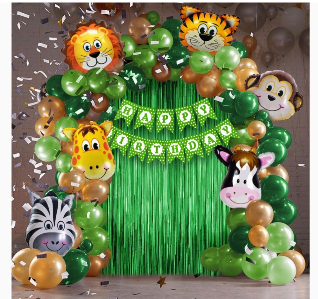 एक साल के बच्चे के लिए थीम आधारित सजावट: